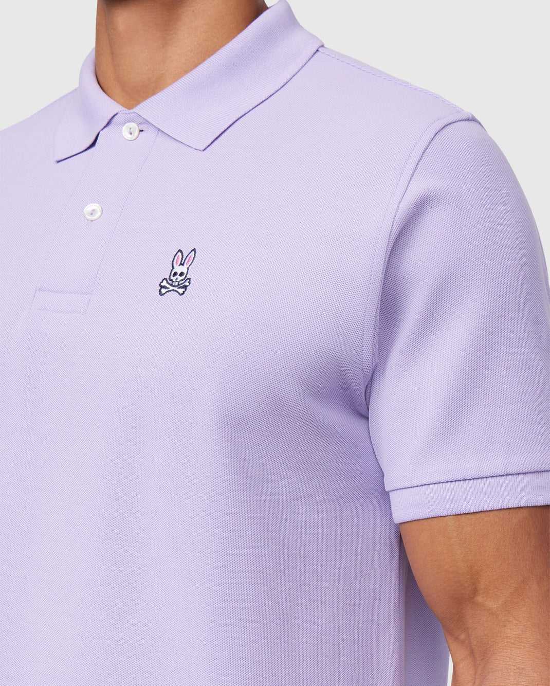 Polos Psycho Bunny Classic Pique Polo Shirt Lavande Homme | FAC-56004479